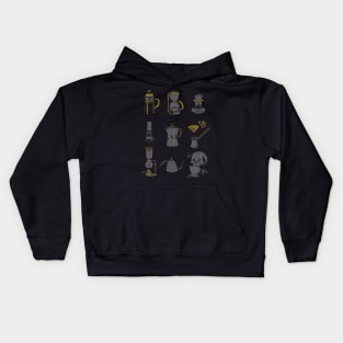 Coffee Equipment Kids Hoodie